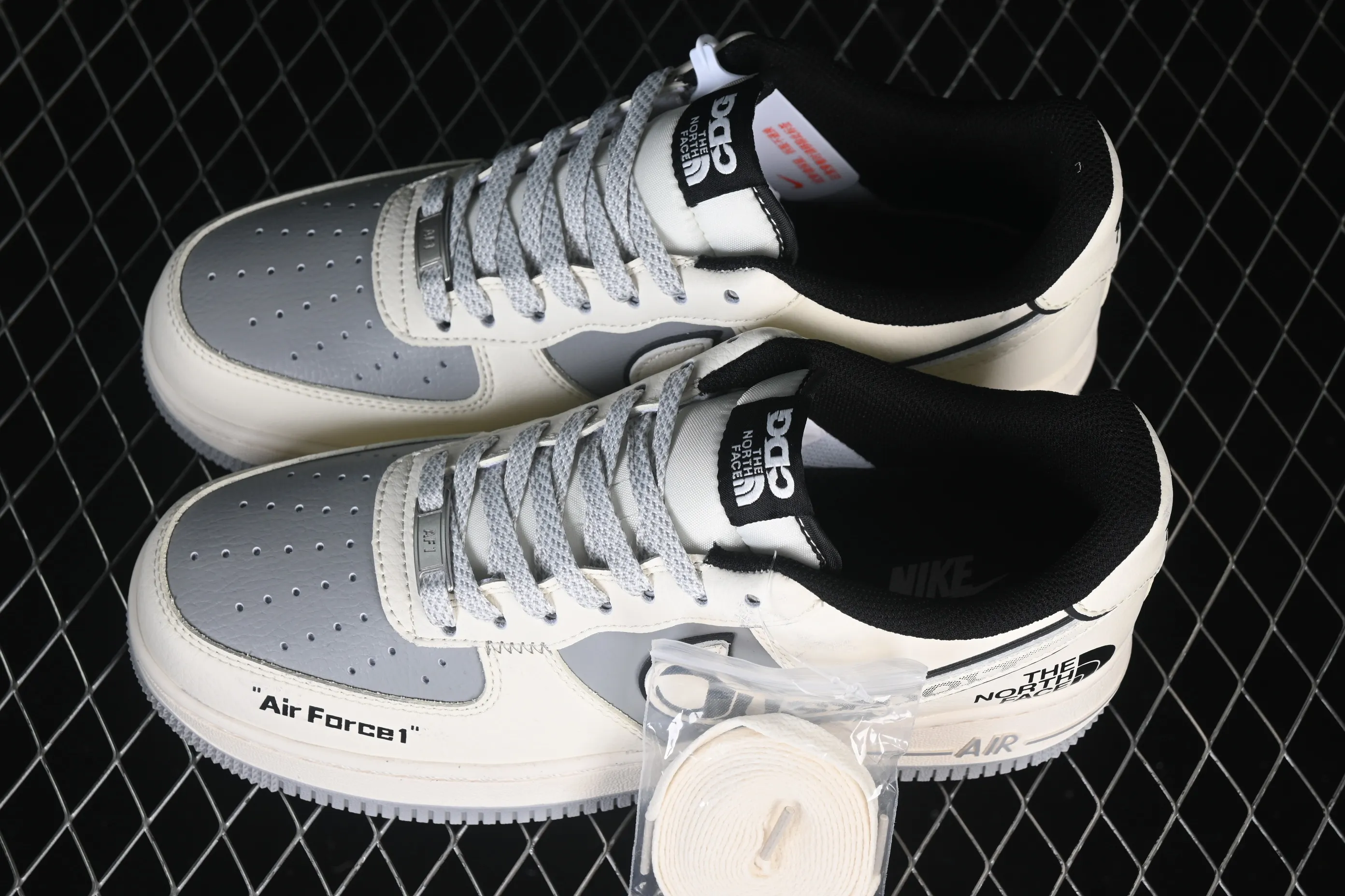 All categories Nk Air Force 1 Air Force series Nk Air Force 1 Low Air Force low top Nike Air Force 1'07 Low North Face joint beige black gray Air Force 1 low top casual sneakers JP8028-066